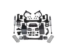 BDS Suspension 6 Inch Lift Kit | Strut Spacer Front Shock | FOX 2.0 Performance Series Rear Shock Chevrolet Silverado 1500 | GMC Sierra 1500 4WD Diesel 2019-2025