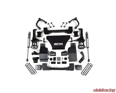 BDS Suspension 4 Inch Lift Kit FOX 2.0 Performance Series Rear Shocks Chevrolet Silverado Trail Boss | GMC Sierra AT4 4WD Gas 2019-2025 - BDS1805FS