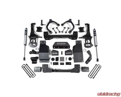 BDS Suspension 4 Inch Lift Kit FOX 2.0 Performance Series Rear Shocks Chevrolet Silverado 1500 Trail Boss | GMC Sierra 1500 AT4 4WD 2020-2025 - BDS1807FS