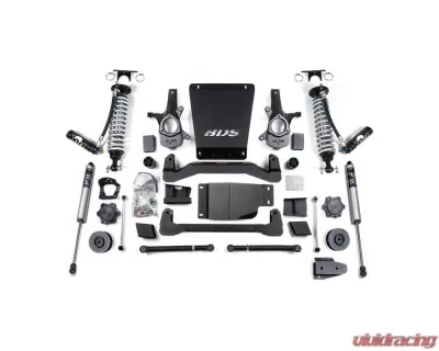 BDS Suspension 4 Inch Lift Kit | FOX 2.5 Coil-Over with DSC Adjuster | 2 Inch Lift Coil Spacer Chevrolet Avalanche | Suburban 1500 | Tahoe | GMC Yukon | Yukon XL 1500 2007-2014 - BDS188FDSC