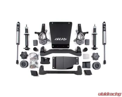 BDS Suspension 4 Inch Lift Kit | 3 Inch Coil Spacer | FOX 2.0 Performance Series Rear Shock Chevrolet Avalanche | Suburban | Tahoe | GMC Yukon/XL 2007-2014 - BDS900FS
