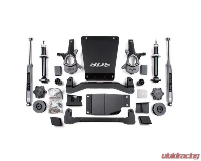BDS Suspension 4 Inch Lift Kit | 3 Inch Coil Spacer | NX2 Nitro Series Rear Shock Chevrolet Avalanche | Suburban | Tahoe | GMC Yukon/XL 2007-2014 - BDS900H