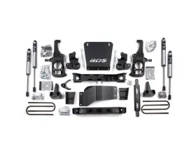 BDS Suspension 6.5 Inch Lift Kit | 5 Inch Block Kit | No Overload | FOX 2.0 Performance Series Shock Chevrolet Silverado | GMC Sierra 2500HD/3500 2011-2019