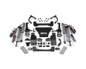 BDS Suspension 4 Inch Lift Kit | FOX 2.5 Performance Elite Coil-Over | FOX 2.5 Performance Elite Rear Shock Chevrolet Silverado 1500 Trail Boss | GMC Sierra 1500 AT4 4WD Diesel 2020-2025