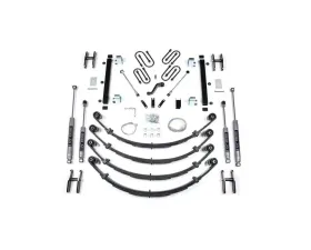 BDS Suspension 4.5 Inch Lift Kit Heavy Duty Leaf Springs Jeep Wrangler YJ 1987-1995