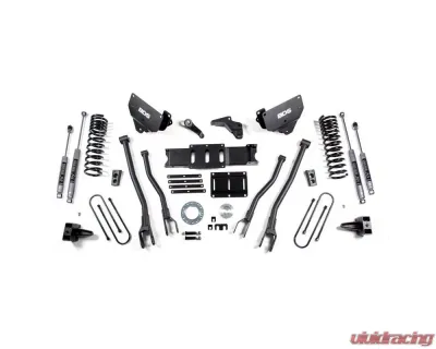 BDS Suspension 5.5 Inch Lift Kit with 4-Link | 5 Inch Block | NX2 Nitro Series Shock Ram 3500 4WD 2013-2018 - BDS1608H