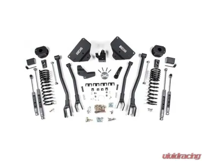 BDS Suspension 4 Inch Lift Kit with 4-Link | NX2 Nitro Series Shock Ram 2500 with Rear Air Ride 4WD Gas 2014-2018 - BDS1634H
