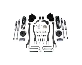 BDS Suspension 4 Inch Lift Kit with 4-Link | FOX 2.0 Performance Series Shock Ram 3500 with Rear Air Ride 4WD Diesel 2013-2018