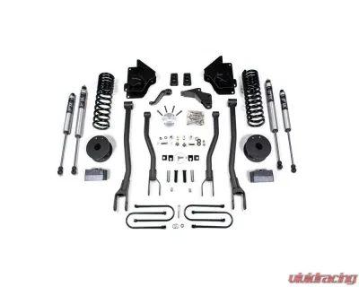 BDS Suspension 4 Inch Lift Kit with 4-Link | FOX 2.0 Performance Series Shock Ram 3500 with Rear Air Ride 4WD Diesel 2013-2018 - BDS1644FS