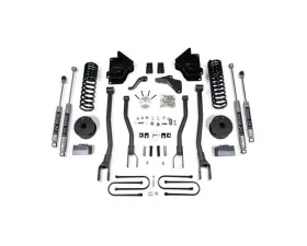BDS Suspension 4 Inch Lift Kit with 4-Link | NX2 Nitro Series Shock Ram 3500 with Rear Air Ride 4WD Diesel 2013-2018