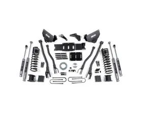 BDS Suspension 5.5 Inch Lift Kit with 4-Link | NX2 Nitro Series Shock Ram 3500 Rear Air Ride 4WD Gas 2013-2018