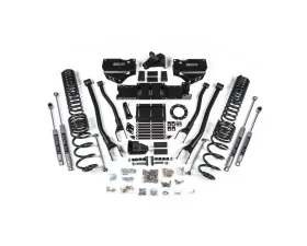 BDS Suspension 5.5 Inch Lift Kit with 4-Link | NX2 Nitro Series Shock Ram 2500 4WD Gas 2019-2025