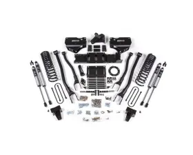BDS Suspension 5.5 Inch Lift Kit with 4-Link | No Factory Rear Overload Leaf | FOX 2.0 Performance Series Shock Ram 3500 4WD Gas 2019-2024
