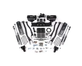 BDS Suspension 5.5 Inch Lift Kit with 4-Link | No Factory Rear Overload Leaf | NX2 Nitro Series Shock Ram 3500 4WD Gas 2019-2024