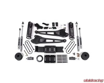 BDS Suspension 4 Inch Lift Kit with Radius Arm | 6 Bolt | NX2 Nitro Series Shock Ram 2500 4WD Diesel 2019-2024 - BDS1718H