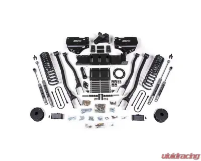 BDS Suspension 4 Inch Lift Kit with 4-Link | 6 Bolt | NX2 Nitro Series Shock Ram 3500 Rear Air Ride 4WD Diesel 2019-2024 - BDS1720H