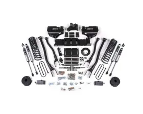 BDS Suspension 4 Inch Lift Kit with 4-Link | 8 Bolt | FOX 2.0 Performance Series Shock Ram 3500 Rear Air Ride 4WD Diesel 2019-2024