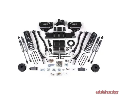 BDS Suspension 4 Inch Lift Kit with 4-Link | 8 Bolt | FOX 2.0 Performance Series Shock Ram 3500 Rear Air Ride 4WD Diesel 2019-2024 - BDS1721FS