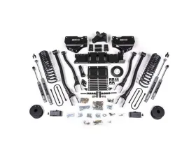 BDS Suspension 4 Inch Lift Kit with 4-Link | 8 Bolt Indexing Ring | NX2 Nitro Series Shock Ram 3500 with Rear Air Ride 4WD Diesel 2019-2024