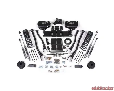 BDS Suspension 4 Inch Lift Kit with 4-Link | 8 Bolt Indexing Ring | NX2 Nitro Series Shock Ram 3500 with Rear Air Ride 4WD Diesel 2019-2024 - BDS1721H