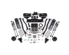 BDS Suspension 5.5 Inch Lift Kit with 4-Link | FOX 2.0 Performance Series Shock Ram 3500 with Rear Air Ride 4WD Gas 2019-2024