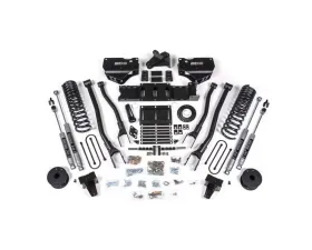BDS Suspension 6 Inch Lift Kit with 4-Link | 8 Bolt Indexing Ring | NX2 Nitro Series Shock Ram 3500 with Rear Air Ride 4WD Diesel 2019-2024