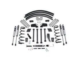 BDS Suspension 4.5 Inch Lift Kit | Block Kit No Factory Overload | FOX 2.0 Performance Series Shock Dodge Ram 2500 | 3500 4WD 1994-1999