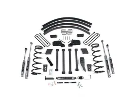 BDS Suspension 4.5 Inch Lift Kit | Block Kit No Factory Overload | NX2 Nitro Series Shock Dodge Ram 2500 | 3500 4WD 1994-1999