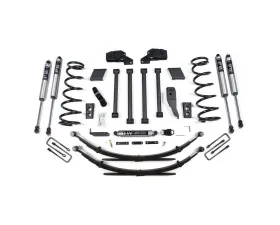 BDS Suspension 4.5 Inch Lift Kit | Leaf Springs | FOX 2.0 Performance Series Shock Dodge Ram 2500 | 3500 4WD 1994-1999