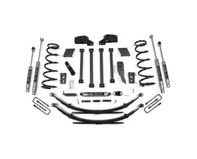 BDS Suspension 4.5 Inch Lift Kit | Leaf Springs | NX2 Nitro Series Shock Dodge Ram 2500 | 3500 4WD 1994-1999