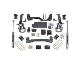 BDS Suspension 4 Inch Lift Kit NX2 Nitro Series Rear Shocks Dodge Ram 1500 4WD 2006-2008