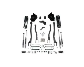 BDS Suspension 4 Inch Lift Kit with 4-Link | 2 Inch Block Kit | NX2 Nitro Series Shock Ram 3500 4WD Diesel 2013-2018