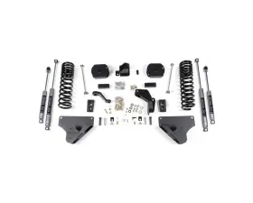 BDS Suspension 4 Inch Lift Kit | Coil Spacers | NX2 Nitro Series Shock Ram 2500 4WD Gas 2014-2018