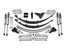BDS Suspension 6 Inch Lift Kit | Square Front U-Bolt | Block Kit No Factory Overload | FOX 2.0 Performance Series Shock Ford F250 | F350 Super Duty 4WD 1999-2004