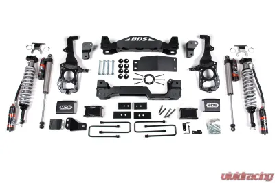 BDS Suspension 4 Inch Lift Kit | FOX 2.5 Performance Elite Coil-Over | 3 Inch Block Kit | FOX Performance Elite Series 2.5 Rear Shock Ford F150 4WD 2021-2025 - BDS1584FPE