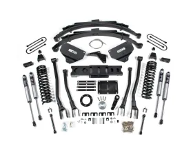 BDS Suspension 8 Inch Lift Kit with 4-Link | Leaf Springs | 6 Bolt | FOX 2.0 Performance Series Shock Ram 3500 4WD Diesel 2013-2018