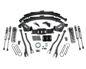 BDS Suspension 6 Inch Lift Kit with 4-Link | Leaf Springs | 6 Bolt | FOX 2.0 Performance Series Shock Ram 3500 4WD Diesel 2013-2018