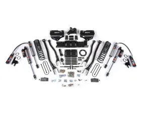 BDS Suspension 4 Inch Lift Kit with 4-Link | No Factory Rear Overload Leaf | 6 Bolt | FOX 2.5 Performance Elite Series Shock Ram 3500 4WD Diesel 2019-2024