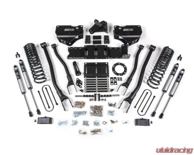 BDS Suspension 4 Inch Lift Kit with 4-Link | No Factory Rear Overload Leaf | 6 Bolt | FOX 2.0 Performance Series Shock Ram 3500 4WD Diesel 2019-2024 - BDS1666FS