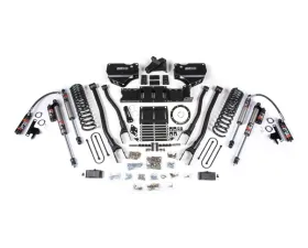 BDS Suspension 4 Inch Lift Kit with 4-Link | No Factory Rear Overload Leaf | 8 Bolt | FOX 2.5 Performance Elite Series Shock Ram 3500 4WD Diesel 2019-2024