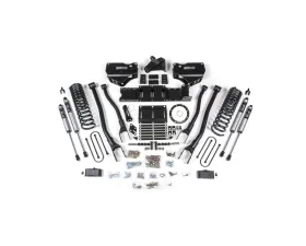BDS Suspension 4 Inch Lift Kit with 4-Link | No Factory Rear Overload Leaf | 8 Bolt | FOX 2.0 Performance Series Shock Ram 3500 4WD Diesel 2019-2024
