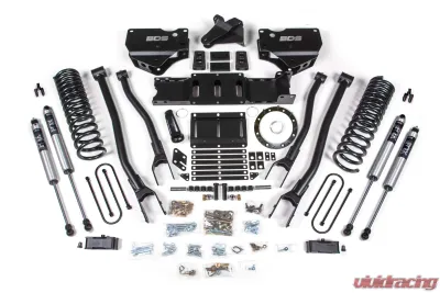 BDS Suspension 4 Inch Lift Kit with 4-Link | with Factory Rear Overload Leaf | 8 Bolt | FOX 2.0 Performance Series Shock Ram 3500 4WD Diesel 2019-2024 - BDS1673FS