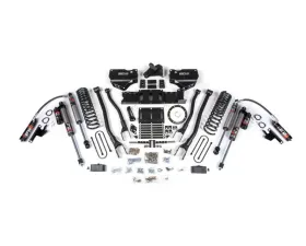 BDS Suspension 4 Inch Lift Kit with 4-Link | No Factory Rear Overload Leaf | FOX 2.5 Performance Elite Series Shock Ram 3500 4WD Gas 2019-2023