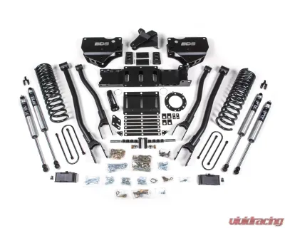 BDS Suspension 4 Inch Lift Kit with 4-Link with Factory Rear Overload Leaf | FOX 2.0 Performance Series Shock Ram 3500 4WD Gas 2019-2023 - BDS1677FS