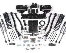 BDS Suspension 4 Inch Lift Kit with 4-Link | No Factory Rear Overload Leaf | FOX 2.0 Performance Series Shock Ram 3500 4WD Gas 2019-2024