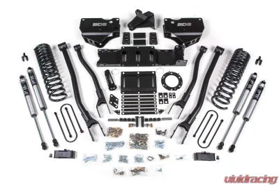 BDS Suspension 4 Inch Lift Kit with 4-Link | No Factory Rear Overload Leaf | FOX 2.0 Performance Series Shock Ram 3500 4WD Gas 2019-2024 - BDS1678FS