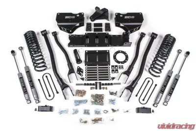 BDS Suspension 4 Inch Lift Kit with 4-Link | No Factory Rear Overload Leaf | NX2 Nitro Series Ram 3500 4WD Gas 2019-2024 - BDS1678H