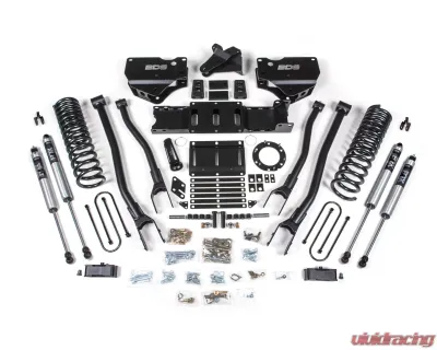 BDS Suspension 4 Inch Lift Kit with 4-Link with Factory Rear Overload Leaf | 6 Bolt | FOX 2.0 Performance Series Shock Ram 3500 4WD Gas 2019-2023 - BDS1679FS