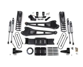 BDS Suspension 6 Inch Lift Kit with Radius Arm | with Factory Rear Overload Leaf 6 Bolt | FOX 2.0 Performance Series Shock Ram 3500 4WD Diesel 2019-2024