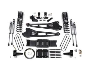 BDS Suspension 6 Inch Lift Kit with Radius Arm | No Factory Rear Overload Leaf 8 Bolt | FOX 2.0 Performance Series Shock Ram 3500 4WD Diesel 2019-2024